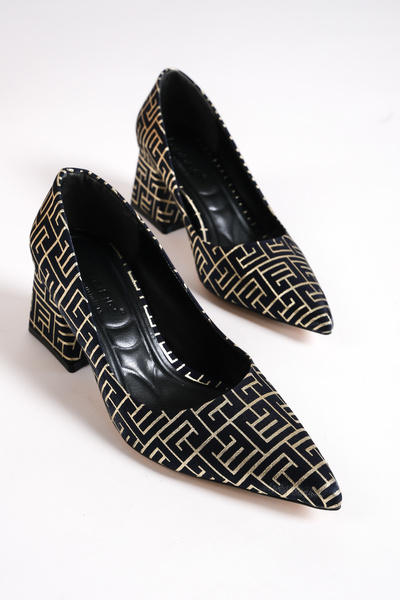 Capone Outfitters Mid Heel Soft Padded Sole Women's Shoes