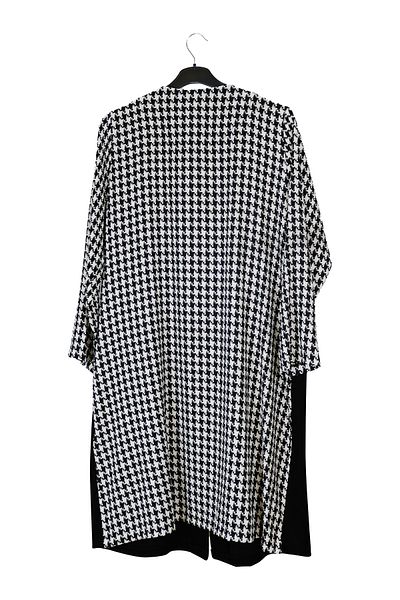Eskişehir Mağazacılık Large Size Cardigan with Precision Patterned 49640
