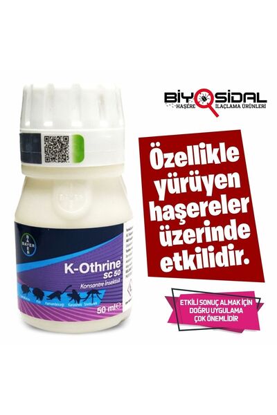 Bayer K-othrıne Sc 50 ml Haşere İlacı Hamam Böceği Öldürücü