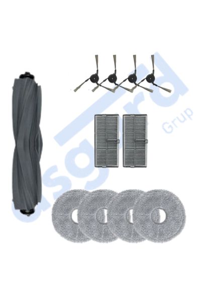 Asgard Grup Dreame X40 Master-X40 Ultra-L40 Ultra Compatible 1 Main Brush 4 Side Brushes 4 Filters 2 Mops