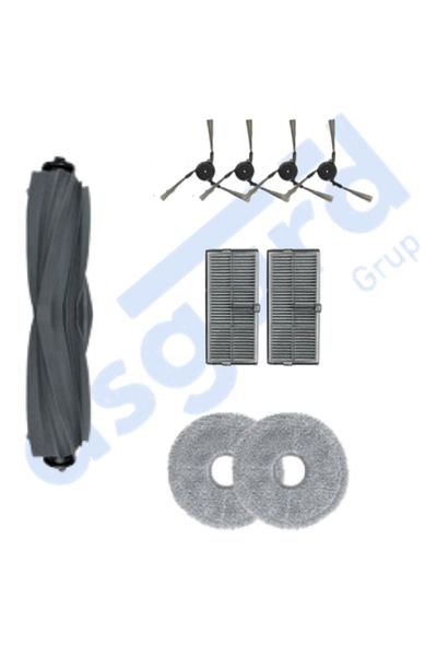 Asgard Grup Dreame X40 Master-X40 Ultra-L40 Ultra Compatible 1 Main Brush 4 Side Brushes 2 Filters 4 Mops