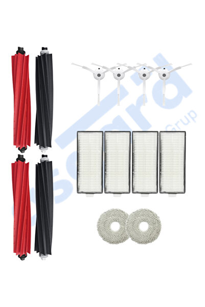 Asgard Grup Roborock Q Revo Master compatibil 2 perii principale 4 perii laterale 4 filtre 2 mopuri
