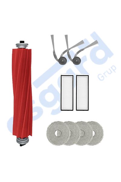 Asgard Grup Roborock Q Revo L Compatible 1 Main Brush 2 Side Brushes 2 Filters 4 Mops