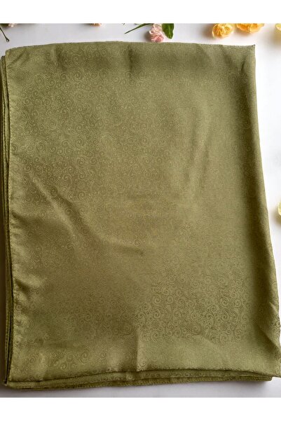 Lavena scarfs Σαλιάρα ζακάρ με λουλουδάτο σχέδιο σειράς Papatya - Πράσινο