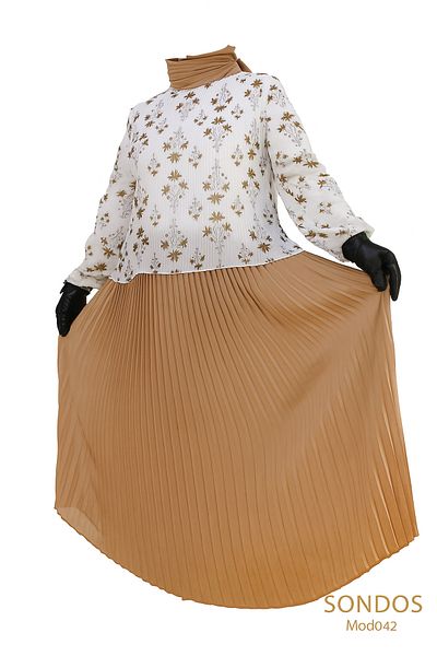 Star Γυναικείο Σετ Πλισέ με Floral Pattern