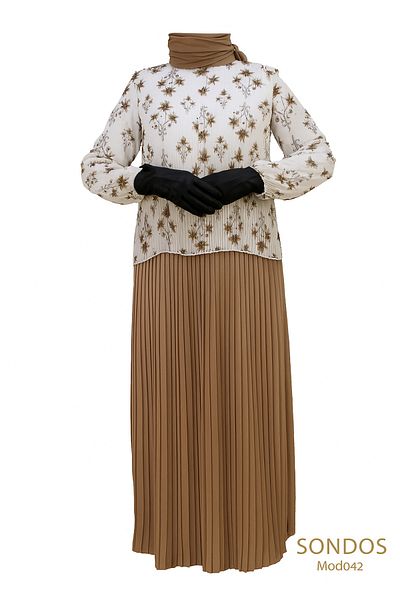Star Γυναικείο Σετ Πλισέ με Floral Pattern