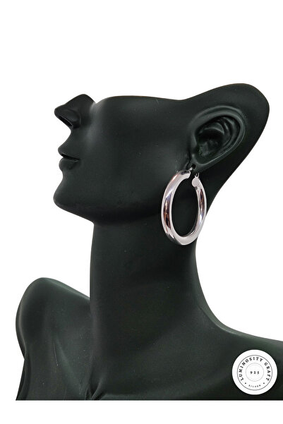 Luminosity Graft 925 Ayar Gümüş Halka Küpe – Klasik & Modern Tarz, Günlük Kullanım İçin