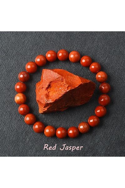 Perlavita Reflect Your Style with Certified Real Red Jasper Natural Stone Bracelets