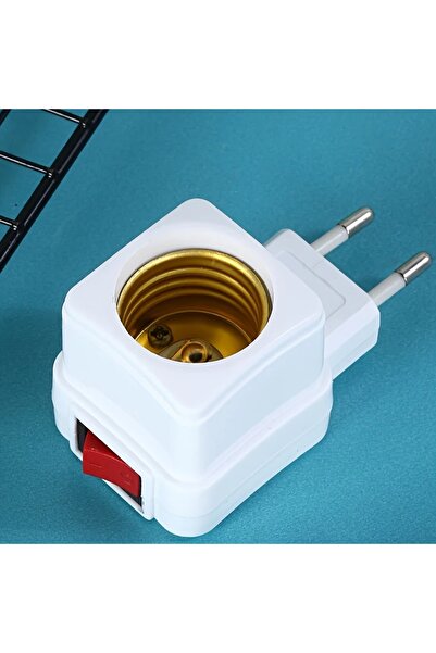 Derwell Yeni E27 Duy Led Işık Lamba Ampuller İçin Piriz Ab/Abd Fiş Adaptörü O...