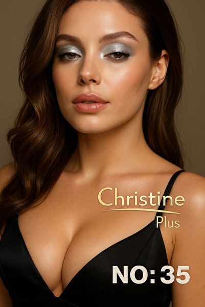 Christine Plus Toz Yapıda İnce Işıltılı Göz Farı – Gümüş Rengi No:35 (Eyeshadow)