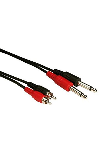 Mykablo 2 Rca - 2x 6.3 Mm Mono Kablo 1.5 Metre