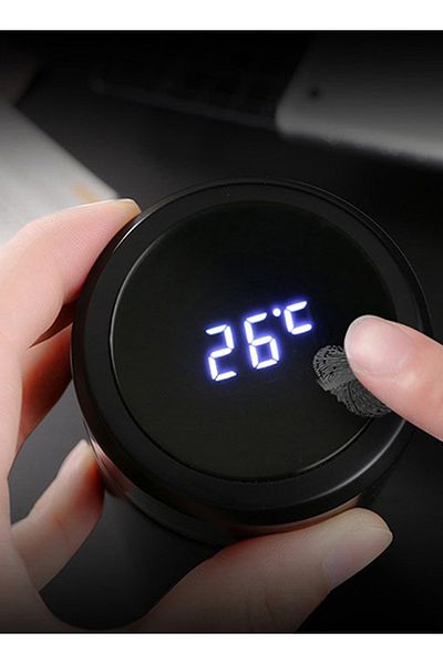 Generic كوب ترمس LED، زجاجة ماء مع عرض درجة الحرارة، معزولة بالتفريغ، سعة 500 مل