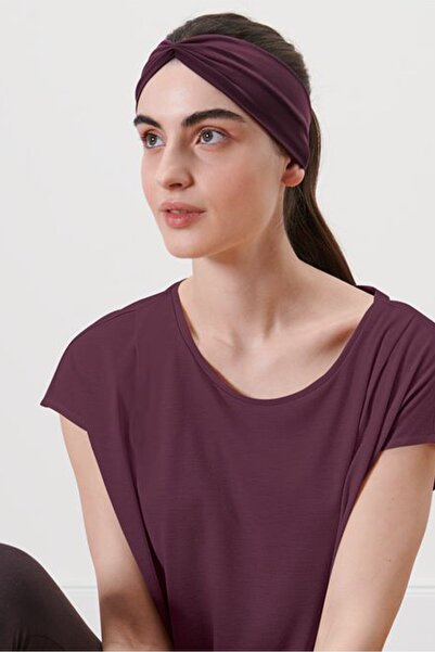 Tchibo عصابة رأس نسائية بسيطة، أرجوانية داكنة