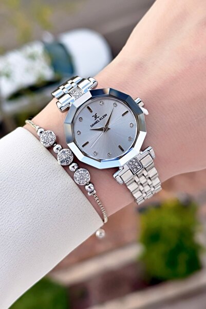 Daniel Klein Gri Renk Ayarlanabilir Kordonlu Garantili Kadın Kol Saati ve Bil...