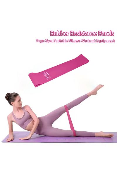 Choice Purple Pink Portable Fitness Workout Equipment Rubber Resistance Bands Yoga Gym Elastic Gum Strength