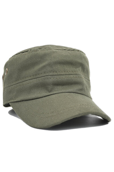 şapkadan Koyu Yeşil Şapka Kuşgözlü Kastro Avcı Şapkası Fidel Castro