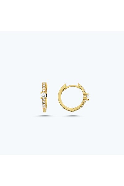 Altınbaş Pırlanta Tektaş Halka Küpe