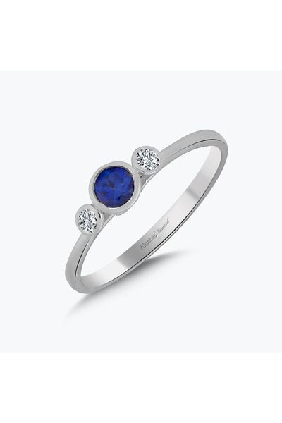 Altınbaş Pırlanta Safir Tria Yüzük