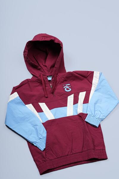 Trabzonspor RETRO KAPÜŞONLU YARIM FERMUARLI TEK ÜST