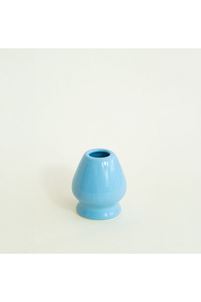 Beige & Stone Ceramic Bright Blue Matcha Whisk Holder