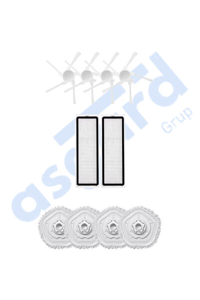 Asgard Grup DREAME W10-W10 PRO UYUMLU 4 Perii Laterale 2 Filtre 4 Mopuri