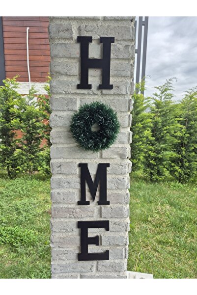 rosfloa rf Bohem İskandinav Tasarım Çelenk Detaylı H-o-m-e Kapı Duvar Dekoru ...