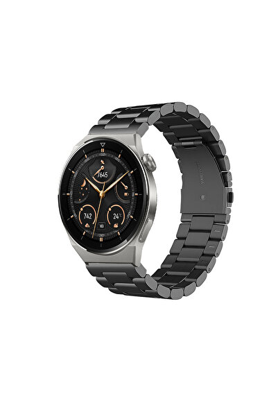 Tagomoon Huawei Watch Gt3 Pro 46mm Uyumlu Kordon Klasik Baklava Model Paslanm...