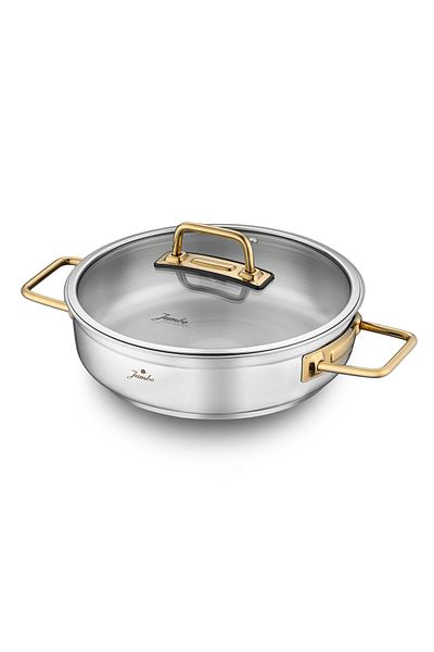 Jumbo Modena 8 Piece Titanium Gold Cookware Set