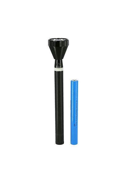 Olsenmark Rechargeable Led Flashlight – Super Bright Torch, 1000m Range, Ni-cd Battery, Aluminum Body