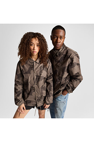 Converse Go-To Unisex Desenli Haki Ceket