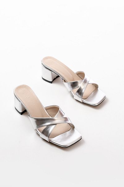 marinarosse Dionis Women's Silver Heeled Slippers