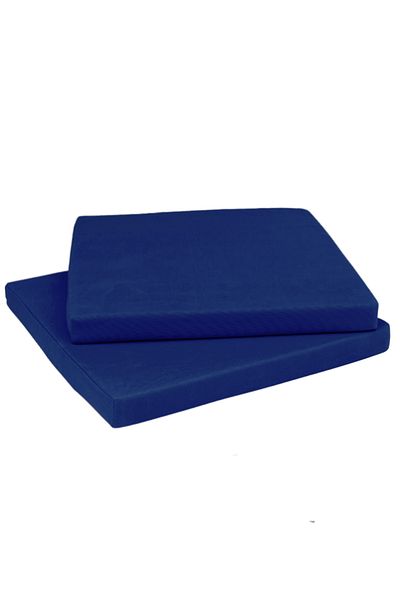 Elyaf Sepeti 2 Pack Sponge Chair Cushion with Waterproof Cover 40X40 Navy Blue