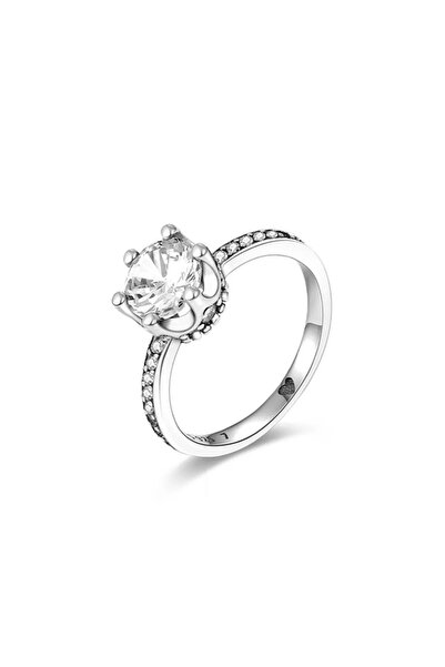 delis 925 silver ring, JW624, elegant model with zirconia, rhodium plated