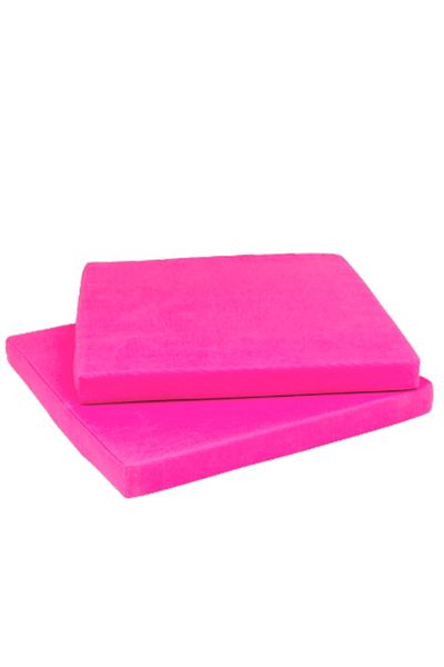 Elyaf Sepeti 2 Pack Sponge Chair Cushion with Waterproof Cover 40X40 Pink