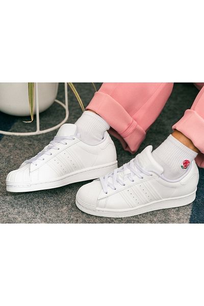 adidas Λευκά Superstar W Γυναικεία Casual Παπούτσια