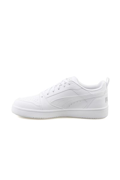 Puma Rebound V6 Low Unisex Casual Παπούτσια Λευκά