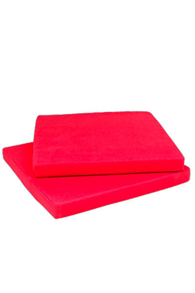 Elyaf Sepeti 2li Su Geçirmez Kılıflı Sünger Sandalye Minderi 40x40 Kırmızı