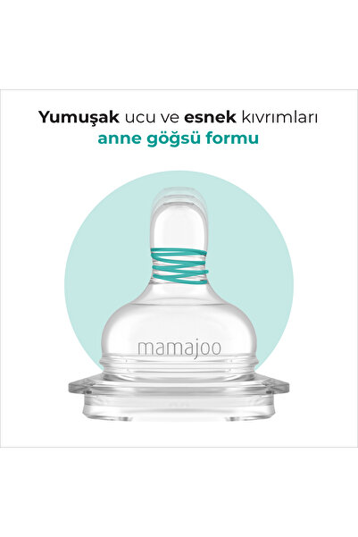 Mamajoo Silver Anti-kolik Biberon 250 Ml, 6 Ay , Orta Akışlı