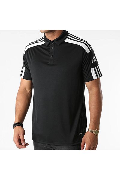 adidas Sq21 Polo Ανδρικό T-Shirt Polo Casual GK9556 Μαύρο