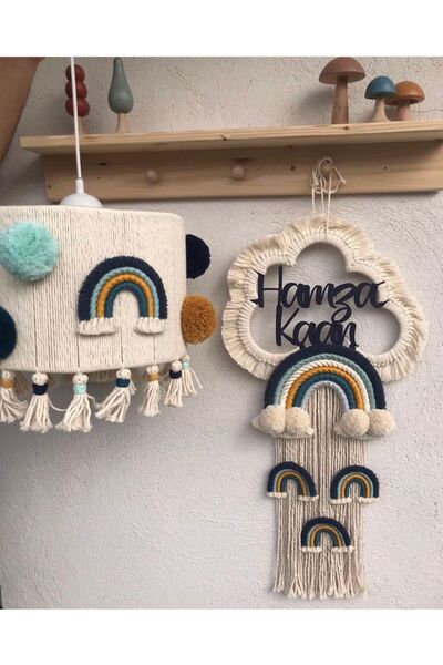 Tasarı Sanatı Bebek/çocuk Odası Özel Tasarım Erkek-kız Bebek Makrome Isimli K...