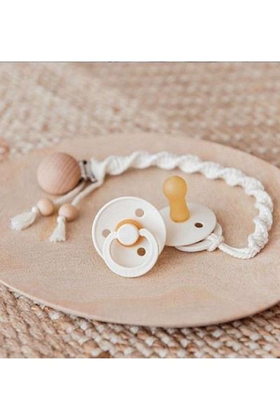 Tasarı Sanatı Child/Baby Special Design 100% Natural Cotton Rope Handmade Pacifier Strap