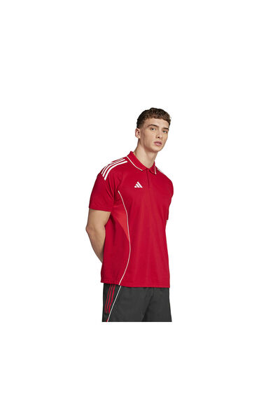 adidas Tiro25C Men's Football Polo Neck T-Shirt Jy1805 Red