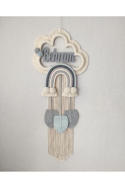 Tasarı Sanatı Bebek Çocuk Hediyelik Isimli Makrome Bulut Kapı Süsü Hastahane ...
