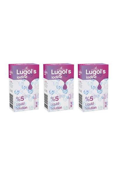DR. CLAIM FORMULA Lugol's Solution Iodine 5% Drops 30 ml - 3 Pieces