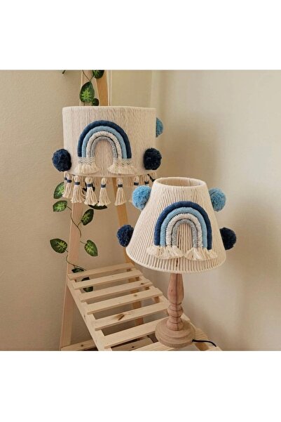 Tasarı Sanatı Bebek/çocuk Odası Makrome Özel Tasarım Avize Abajur 2li Set