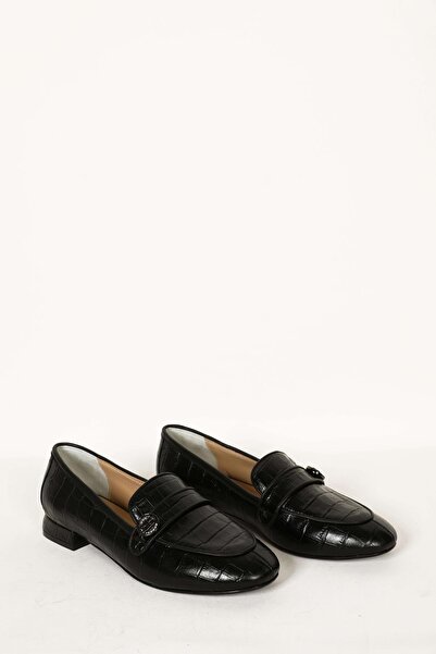 Elisse Shoes Kadın Siyah Toka Detaylı Ayakkabı