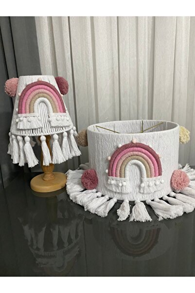 Tasarı Sanatı Bebek Çocuk Odası Özel Tasarım Avize-abajur2'li Set