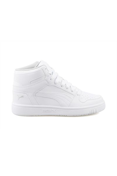 Puma Λευκά Rebound Layup Lo SL Jr Εφηβικά Casual Παπούτσια