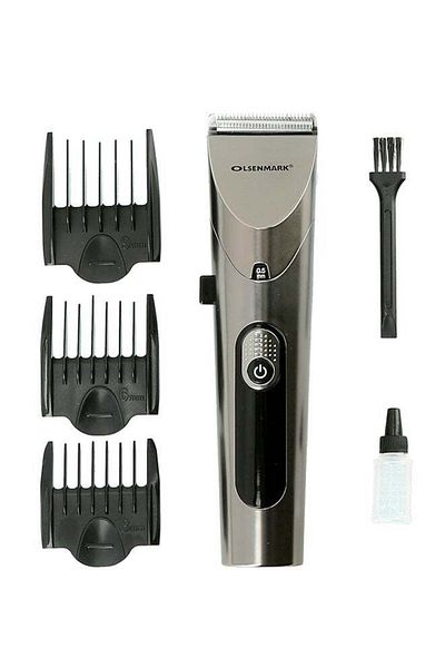 Olsenmark Rechargeable Hair & Beard Trimmer 120 Min Use, Waterproof, 3 Combs, Precision Dial