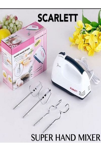 SCARLETT Super Hand Mixer Electric Egg Beater And Mixer